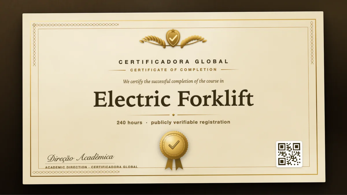 Cover of the Electric Forklift course