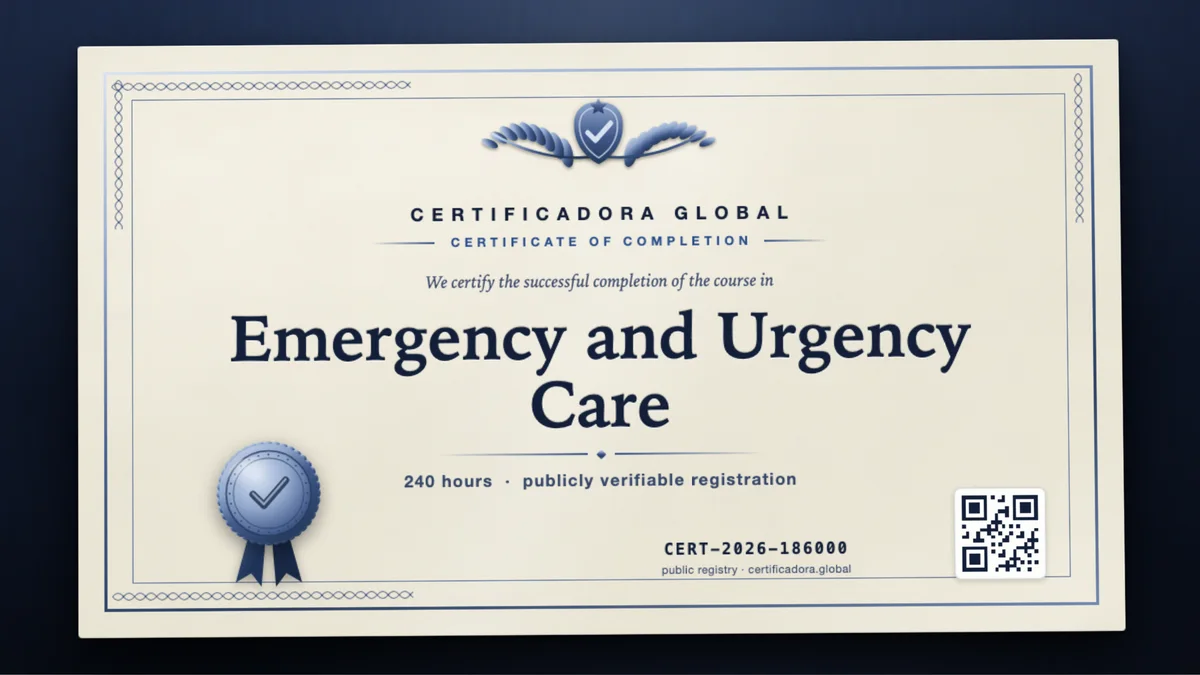 Cover of the Emergency and Urgency Care course