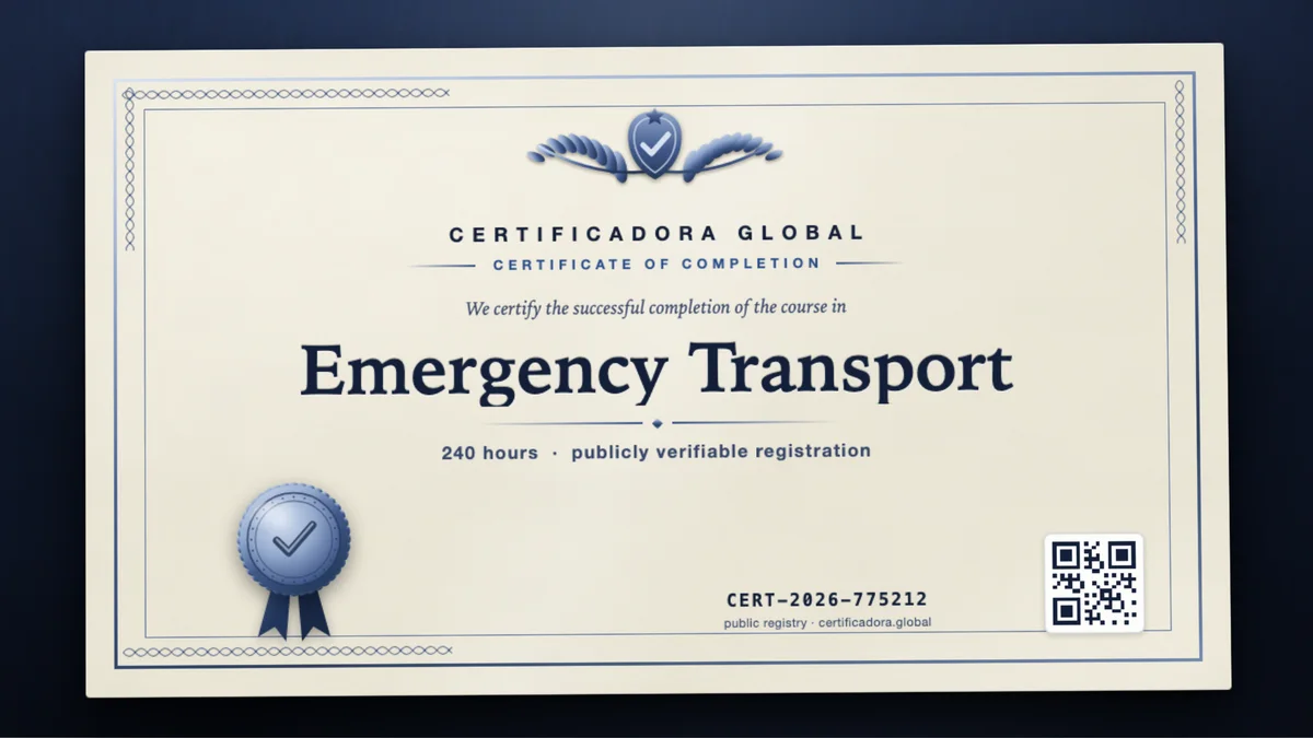 Cover of the Emergency Transport course