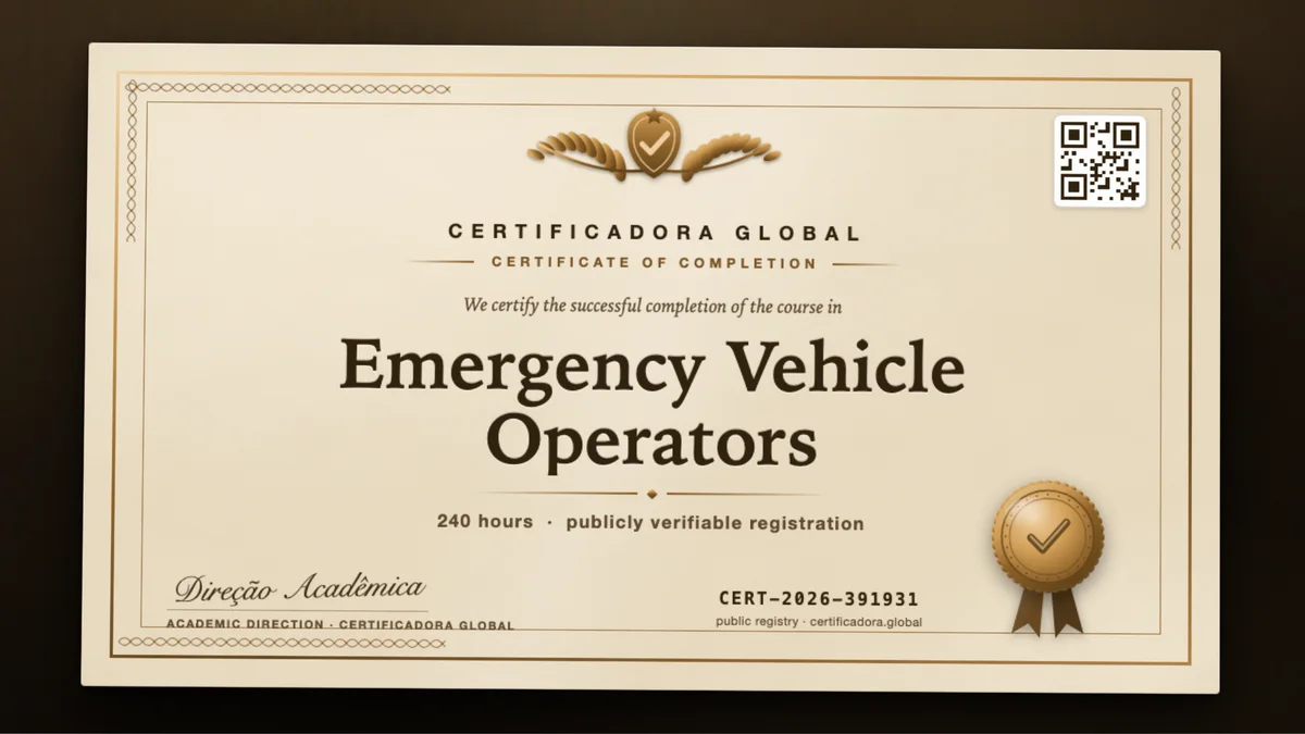 Cover of the Emergency Vehicle Operators course