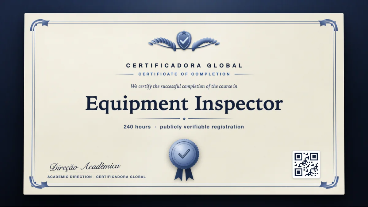 Cover of the Equipment Inspector course