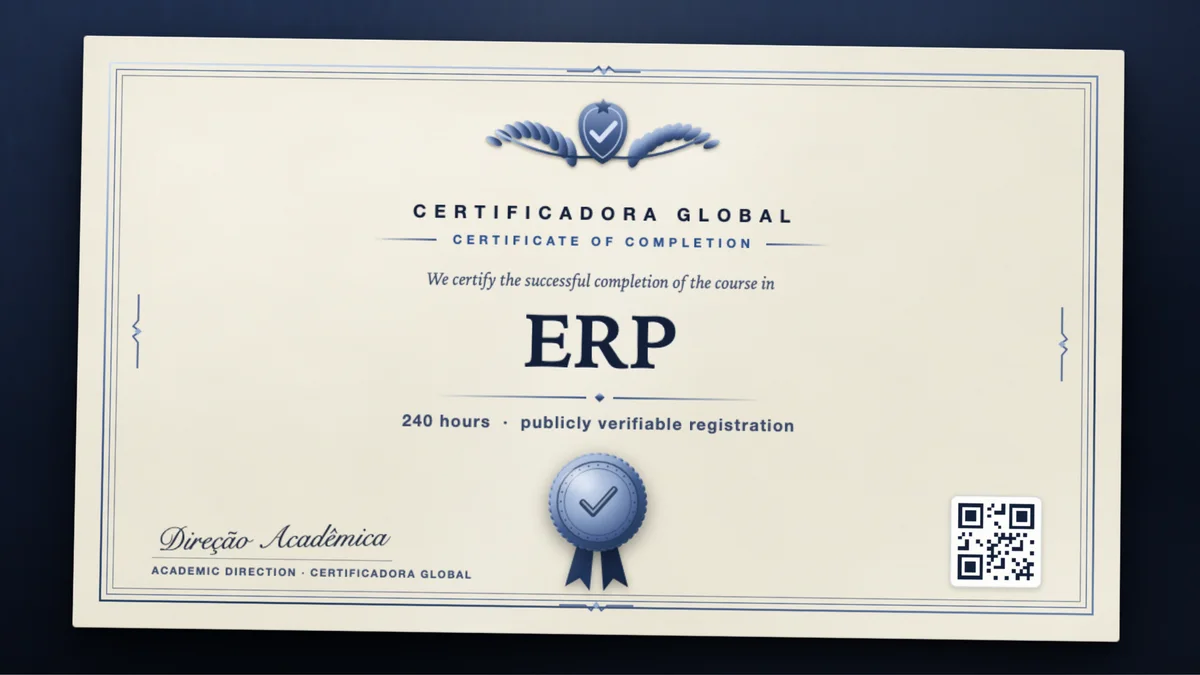 Cover of the ERP course