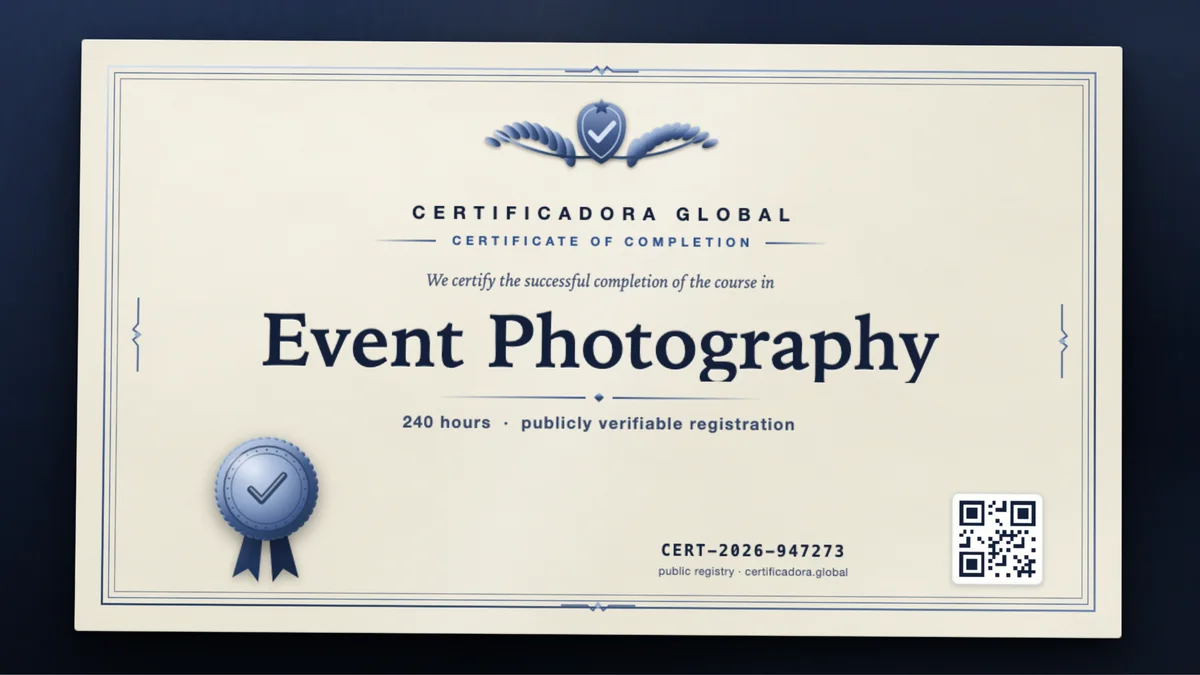 Cover of the Event Photography course