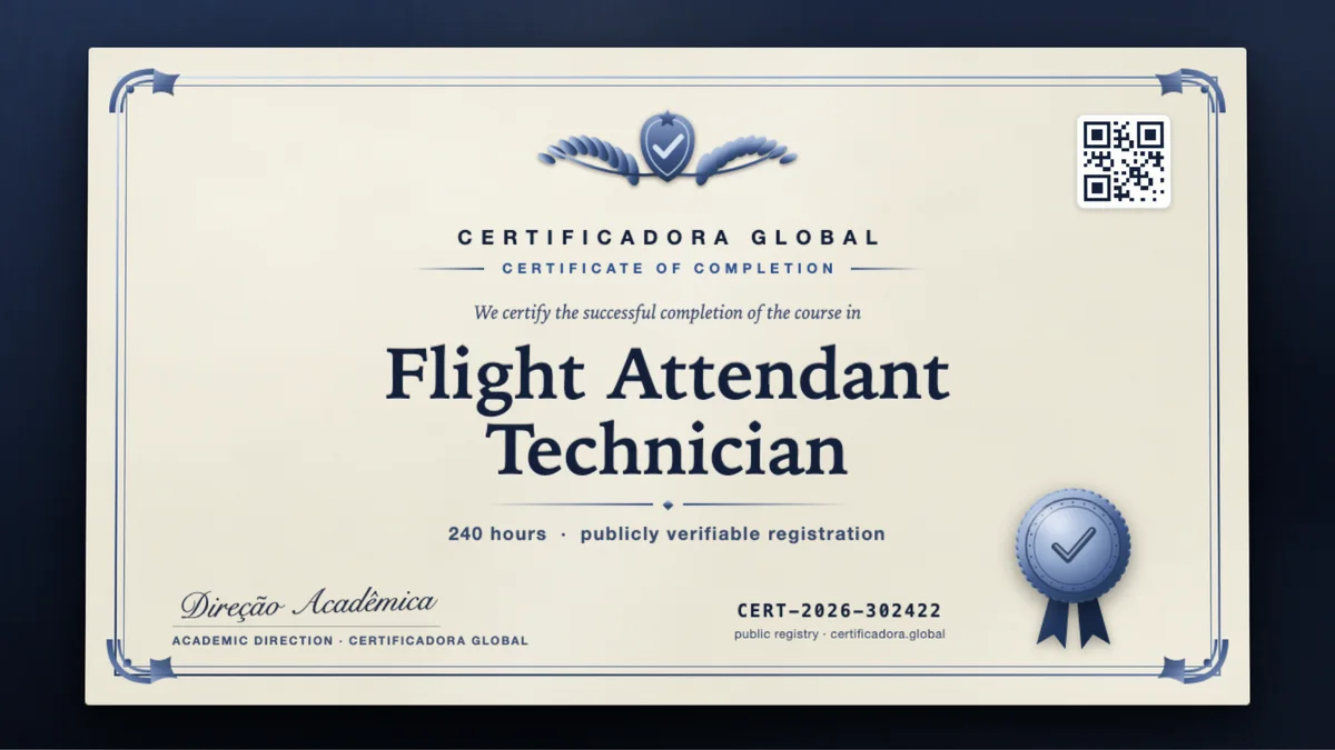 Cover of the Flight Attendant Technician course