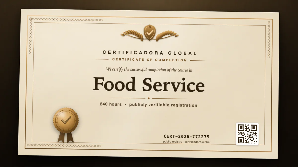 Cover of the Food Service course