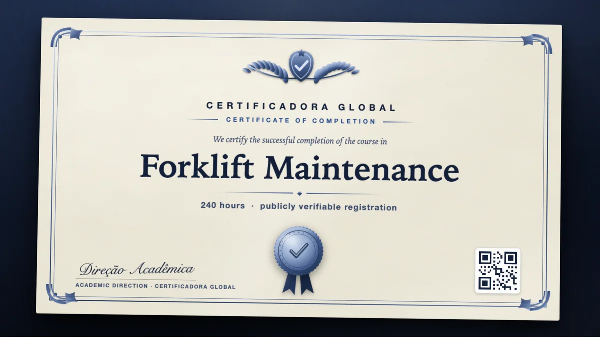 Cover of the Forklift Maintenance course