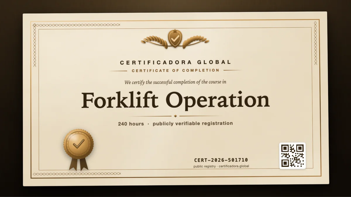 Cover of the Forklift Operation course