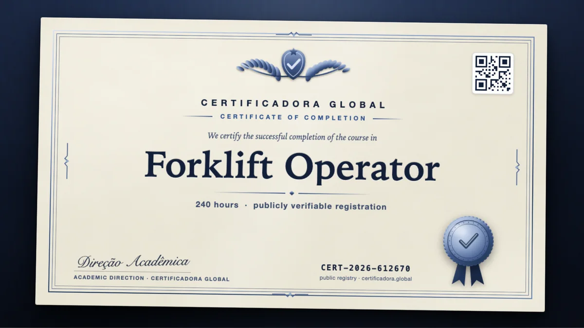 Cover of the Forklift Operator course