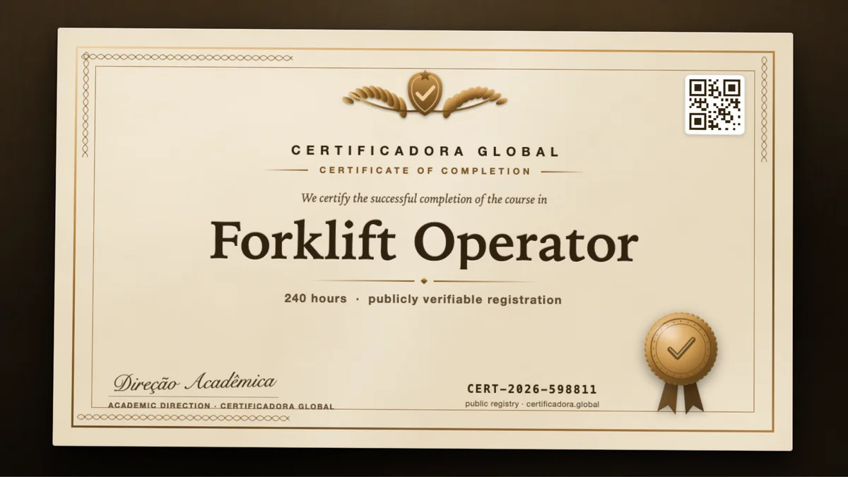 Cover of the Forklift Operator course