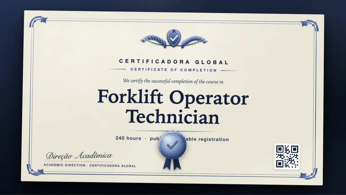 Cover of the Forklift Operator Technician course
