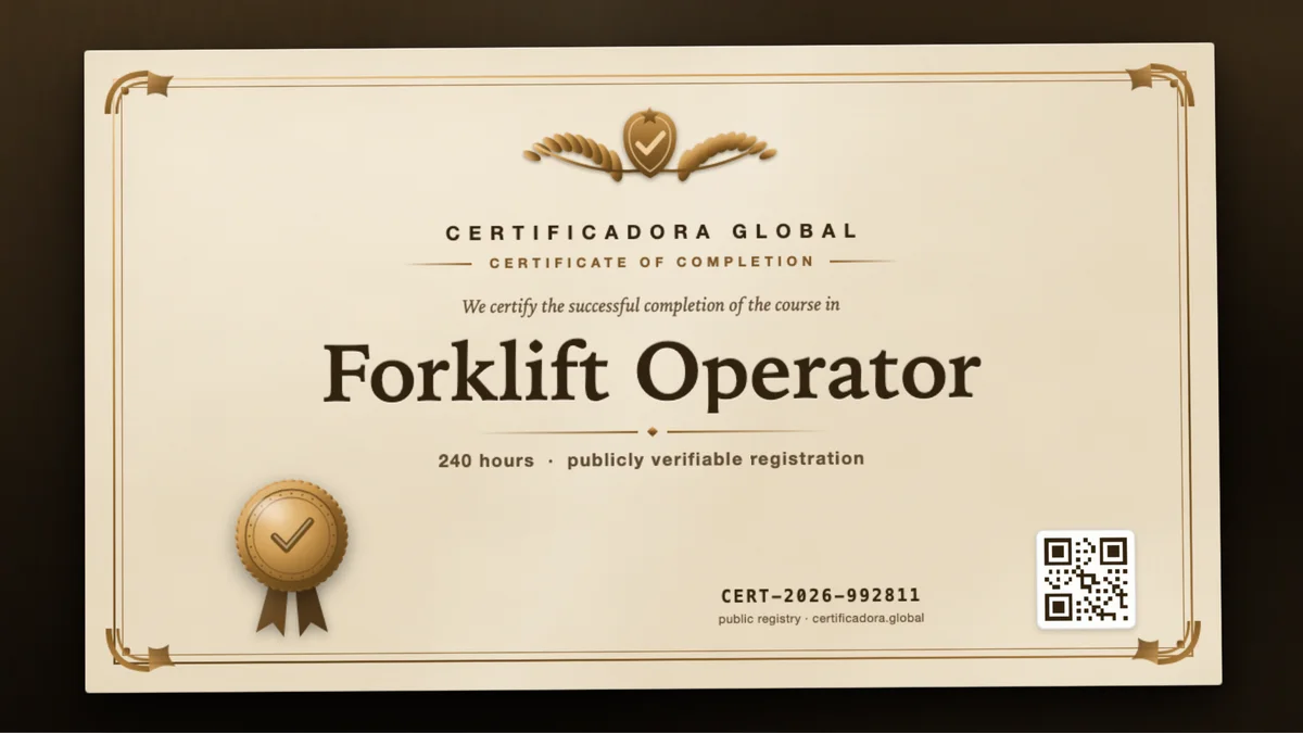 Cover of the Forklift Operator course