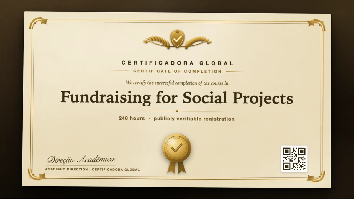 Cover of the Fundraising for Social Projects course