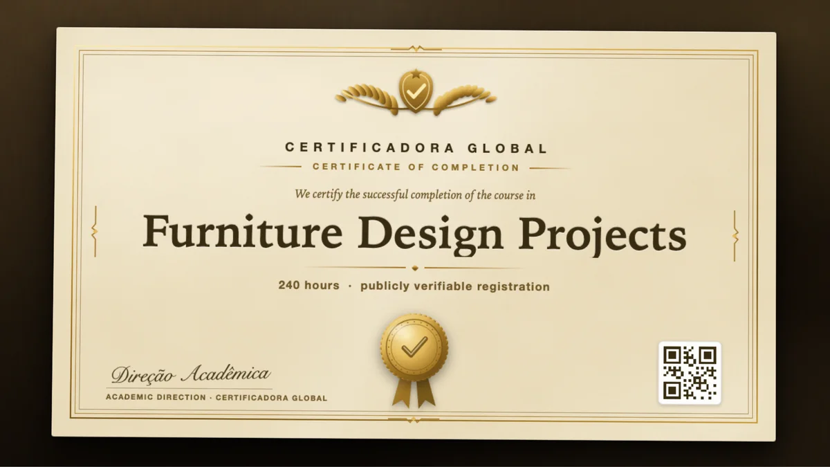 Cover of the Furniture Design Projects course