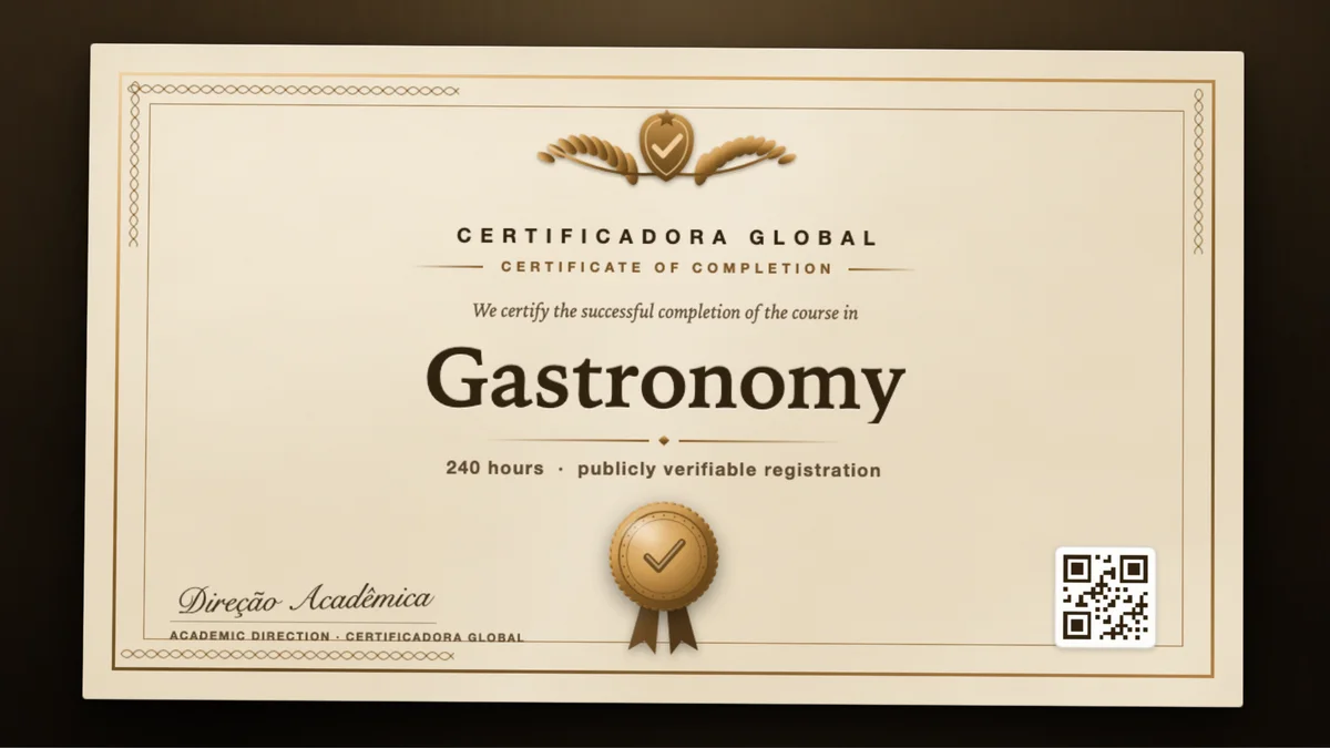 Cover of the Gastronomy course