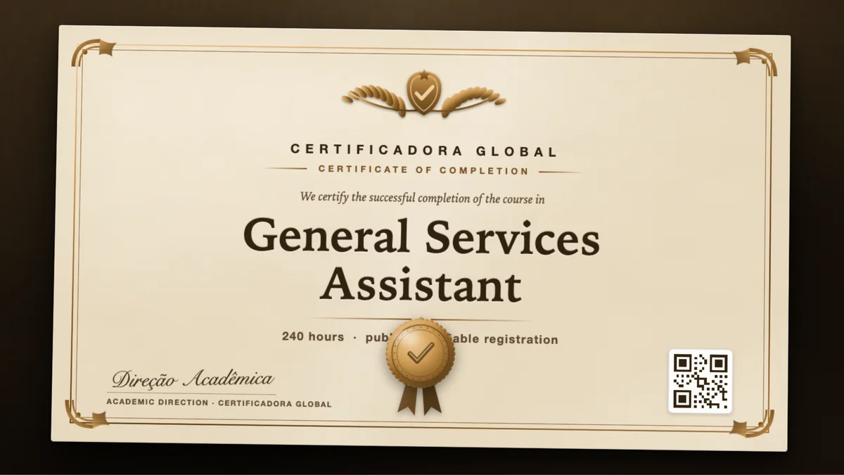 Cover of the General Services Assistant course