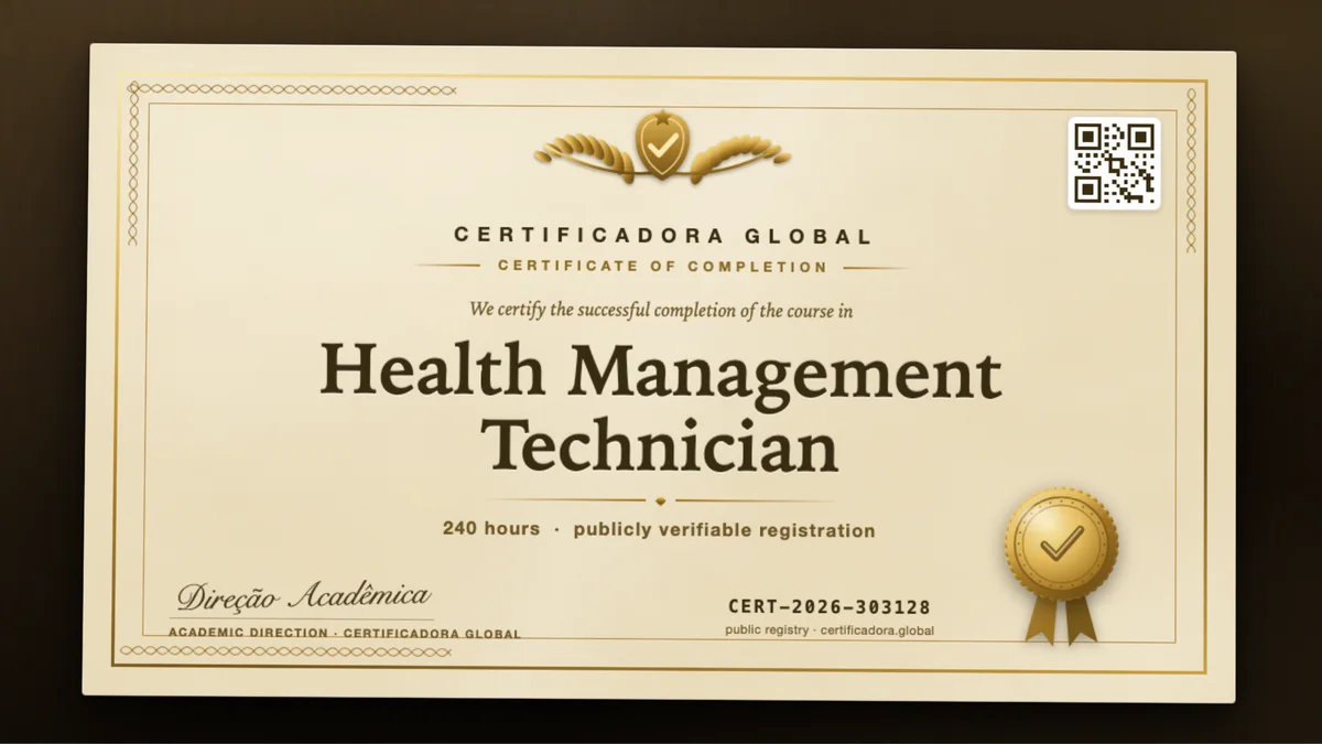 Cover of the Health Management Technician course