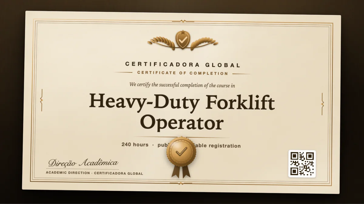 Cover of the Heavy-Duty Forklift Operator course