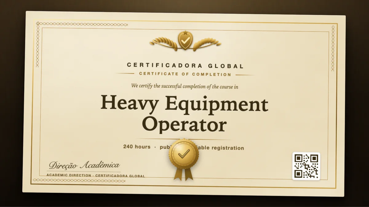 Cover of the Heavy Equipment Operator course