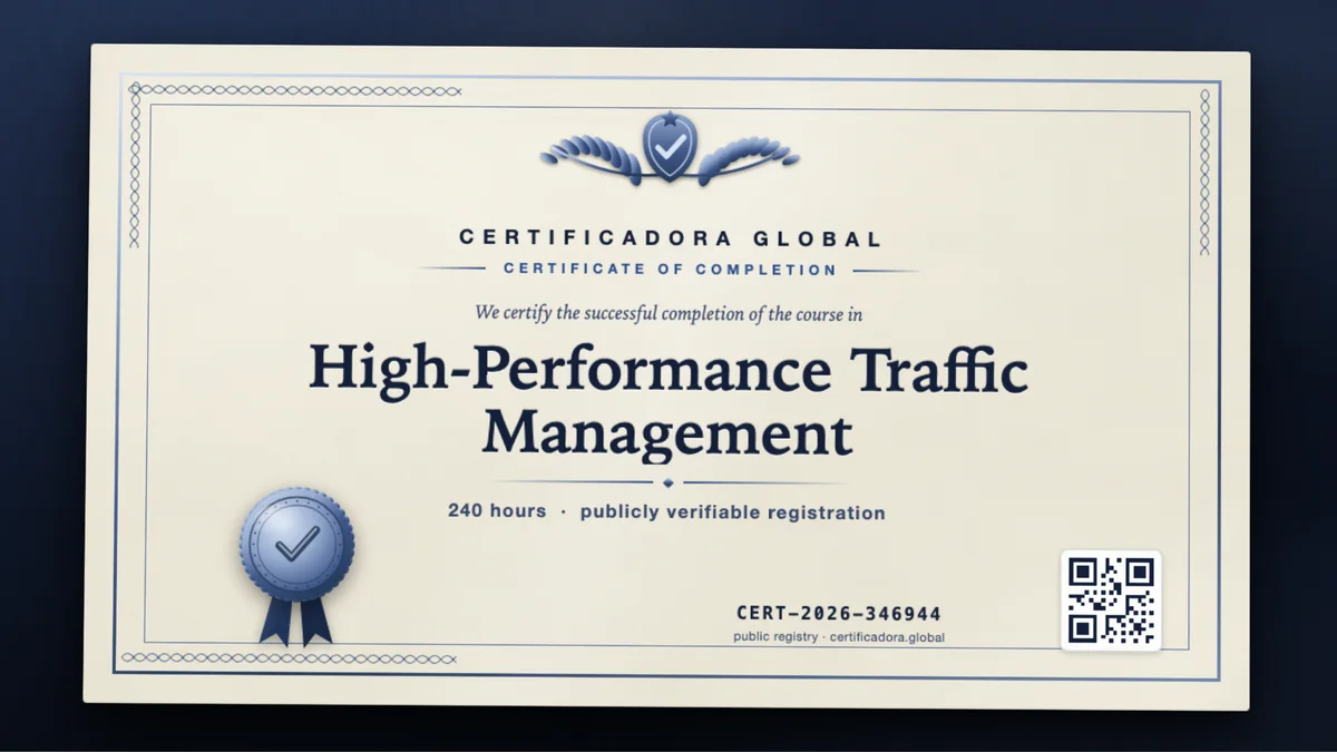 Cover of the High-Performance Traffic Management course