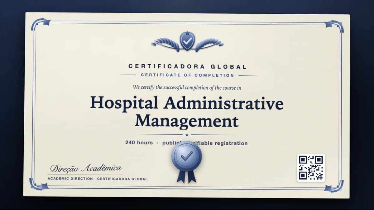 Cover of the Hospital Administrative Management course