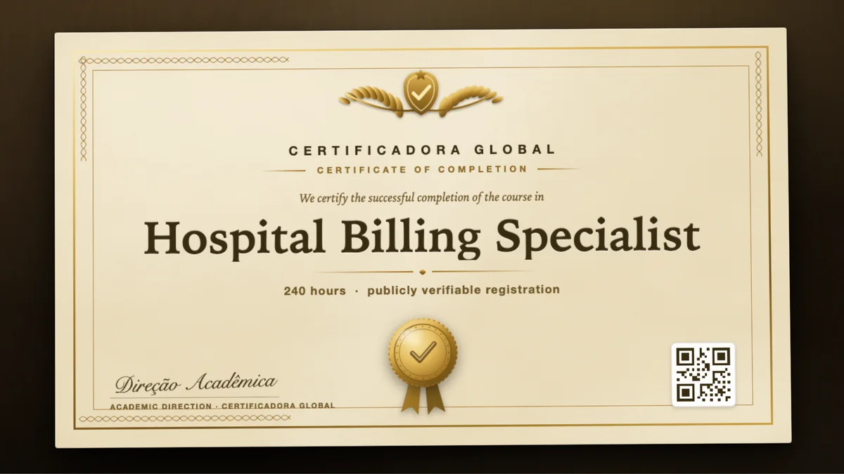 Cover of the Hospital Billing Specialist course