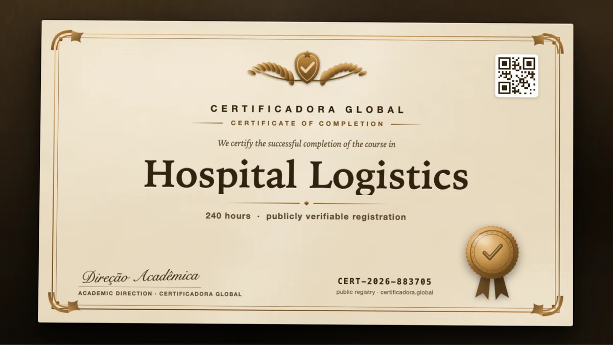 Cover of the Hospital Logistics course