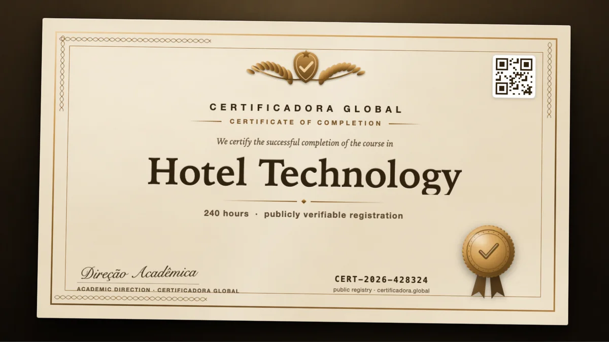 Cover of the Hotel Technology course