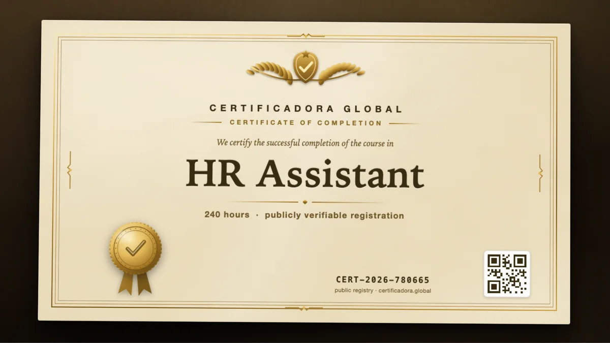 Cover of the HR Assistant course