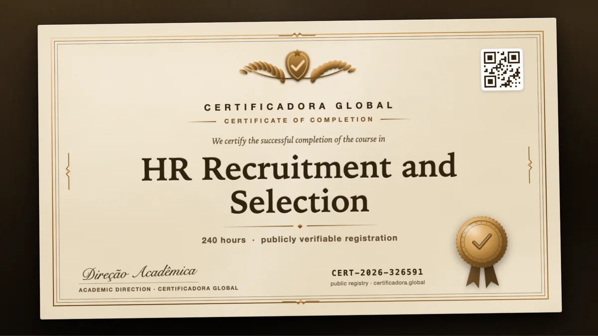 Cover of the HR Recruitment and Selection course