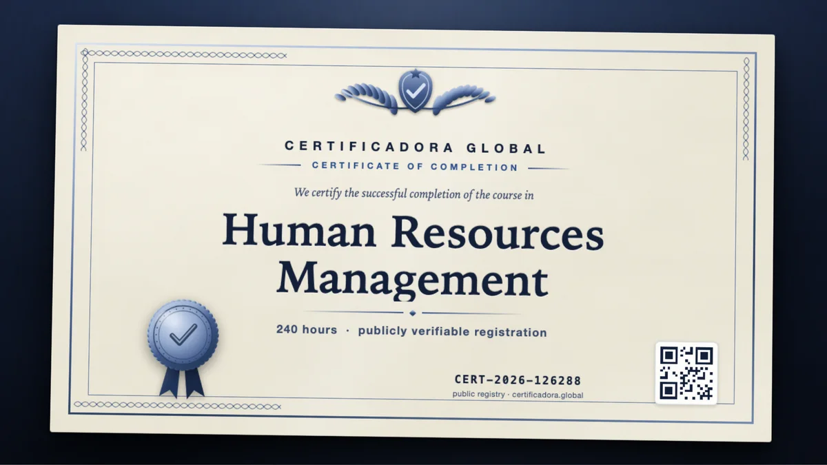 Cover of the Human Resources Management course