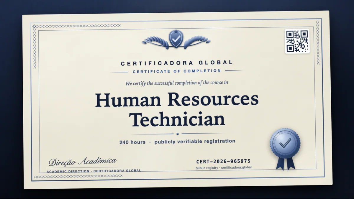 Cover of the Human Resources Technician course
