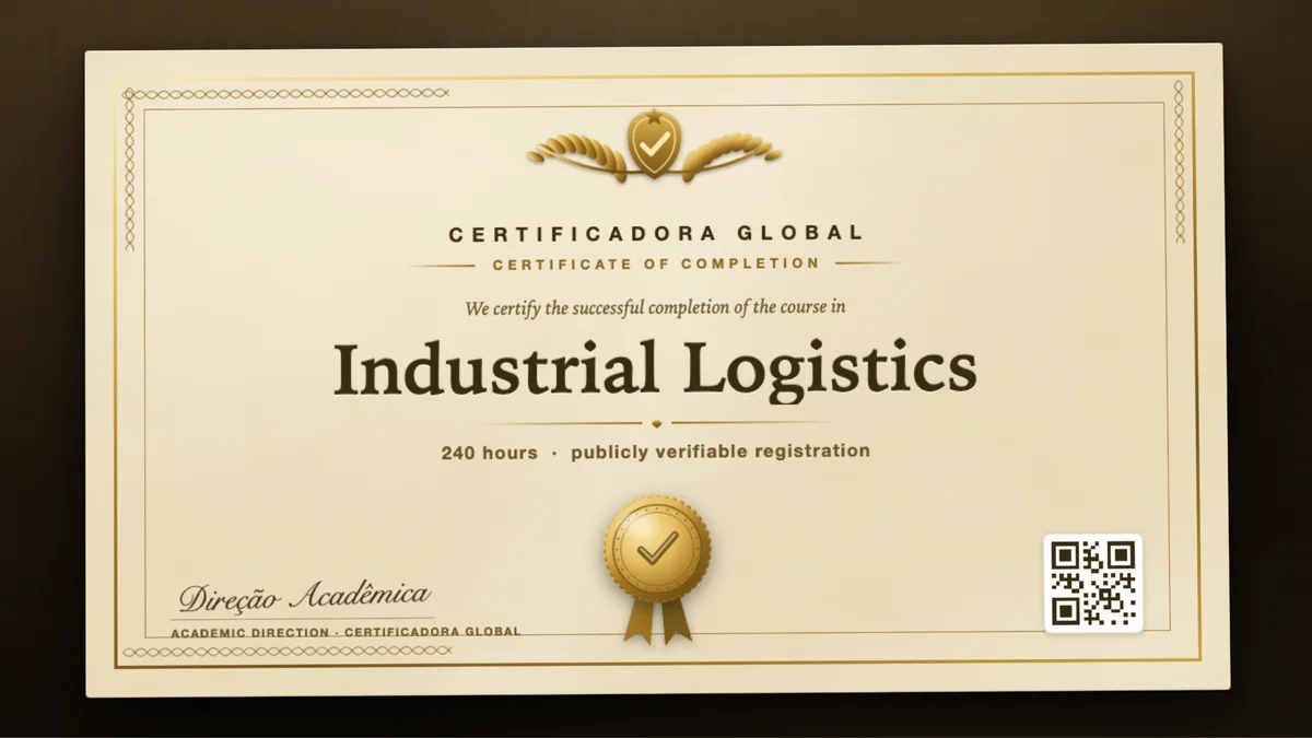 Cover of the Industrial Logistics course