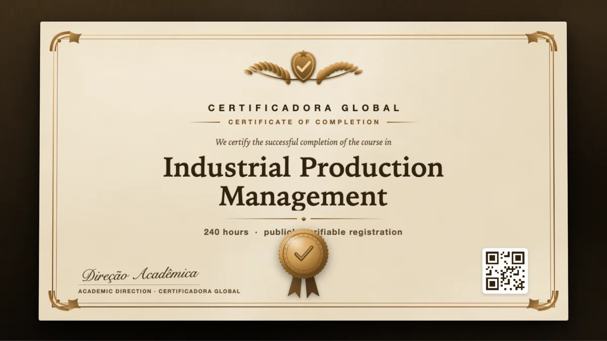Cover of the Industrial Production Management course