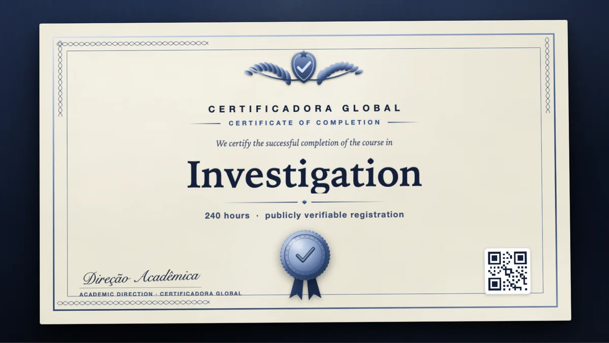 Cover of the Investigation course