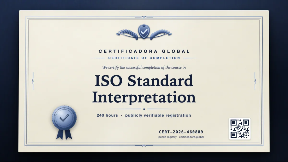 Cover of the ISO Standard Interpretation course
