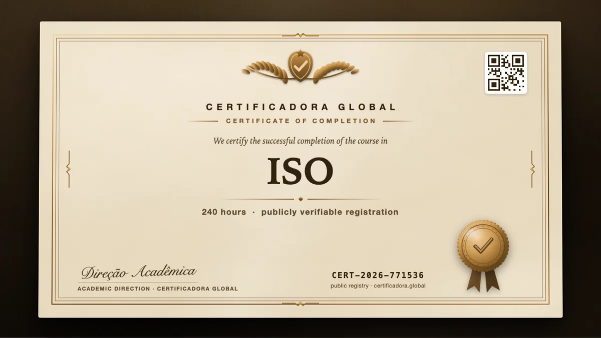 Cover of the ISO course