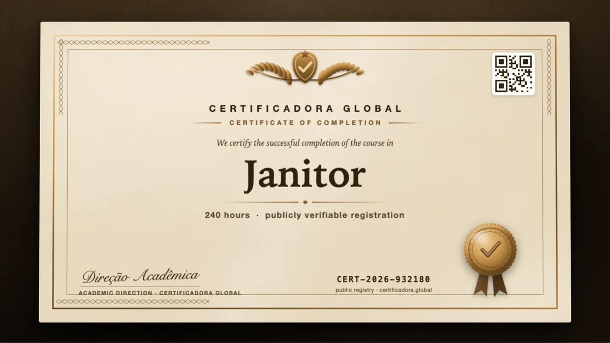Cover of the Janitor course