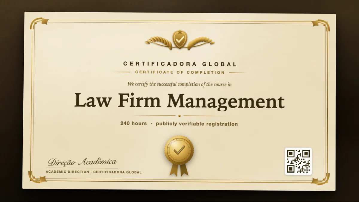Cover of the Law Firm Management course