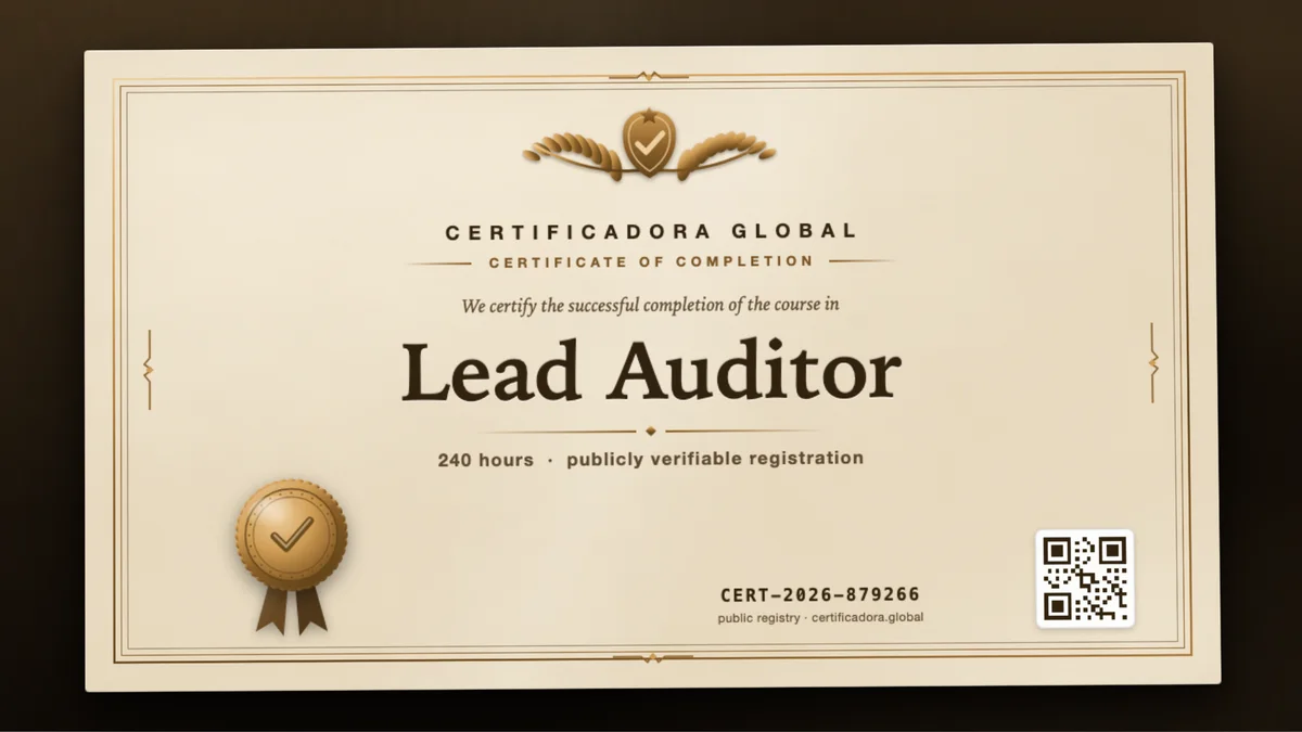 Cover of the Lead Auditor course