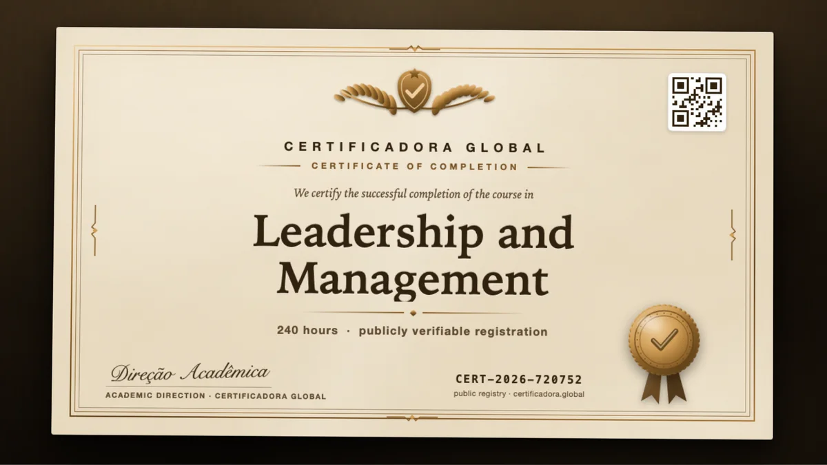 Cover of the Leadership and Management course
