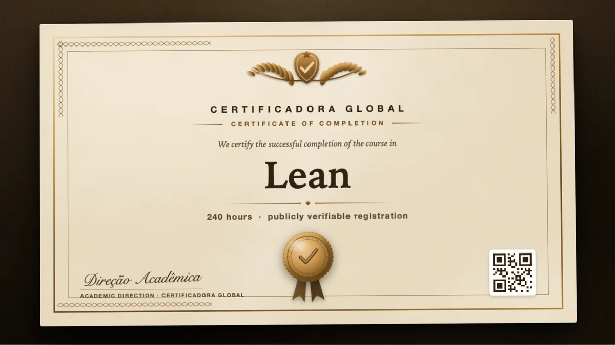 Cover of the Lean course