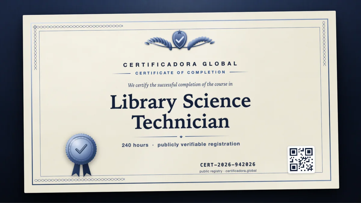 Cover of the Library Science Technician course