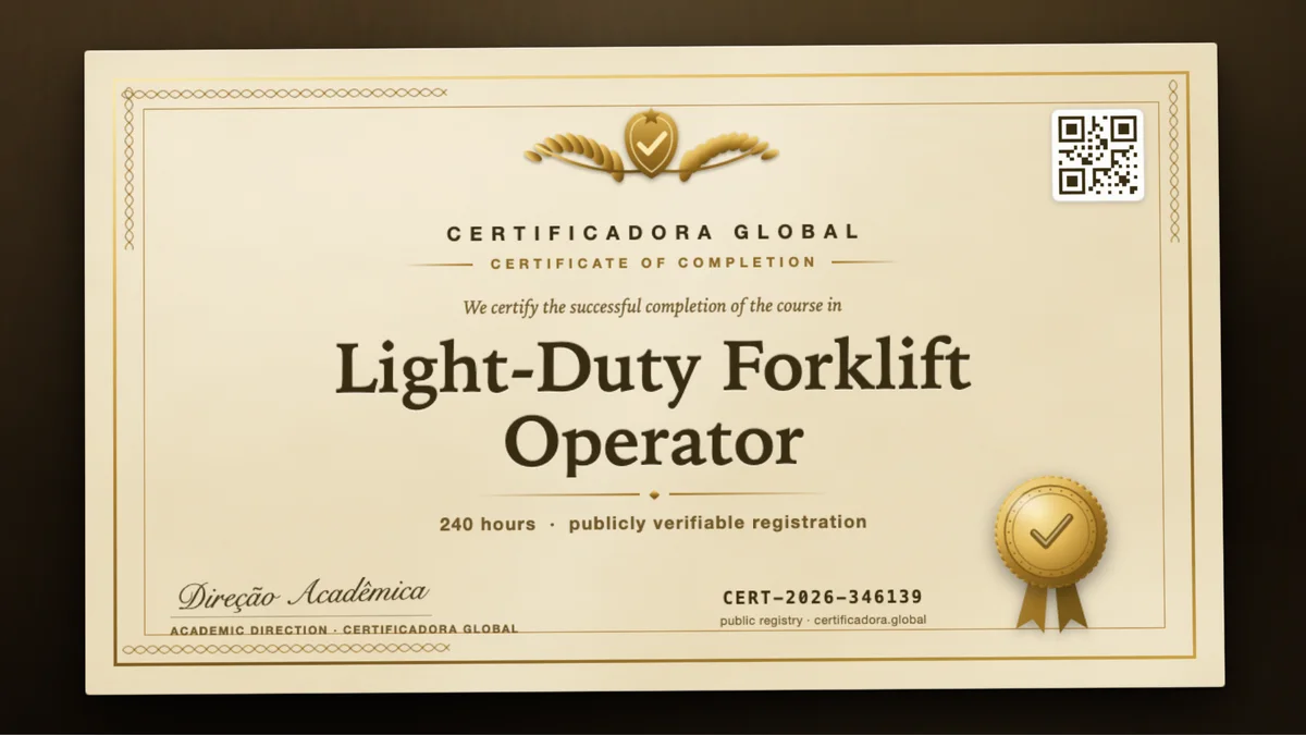 Cover of the Light-Duty Forklift Operator course