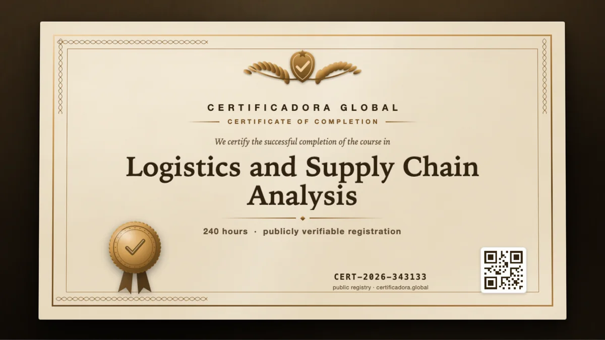 Cover of the Logistics and Supply Chain Analysis course