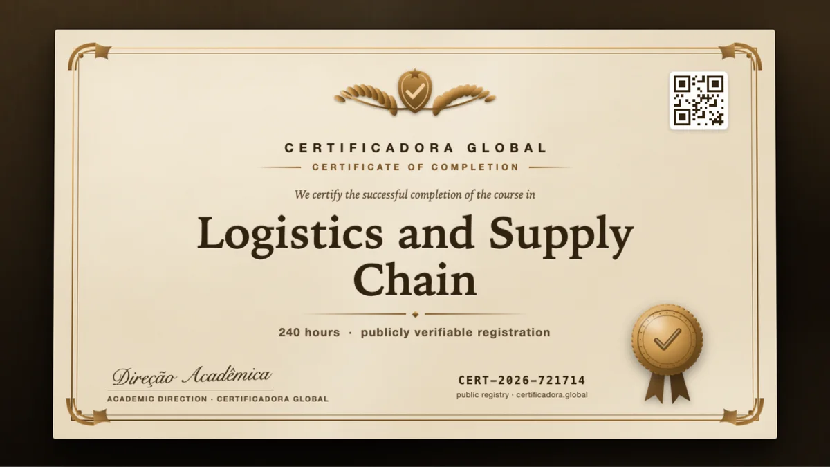 Cover of the Logistics and Supply Chain course