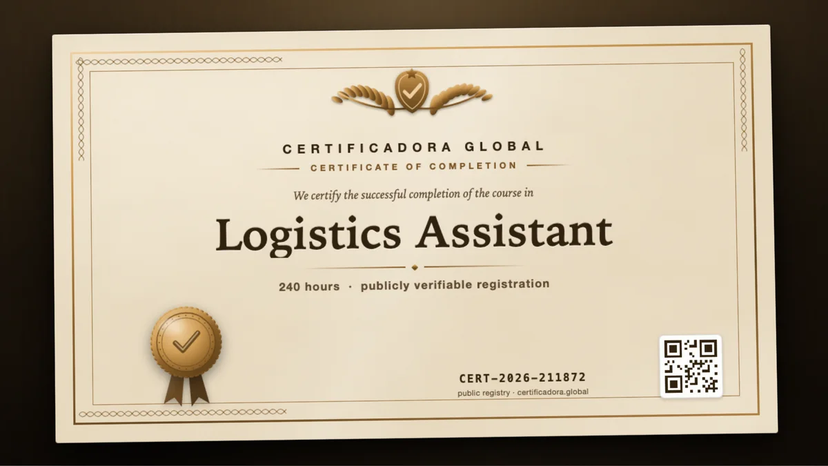 Cover of the Logistics Assistant course