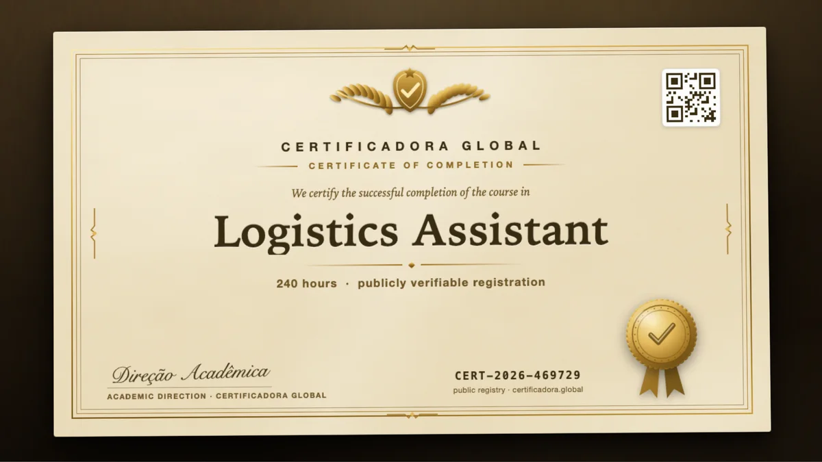 Cover of the Logistics Assistant course