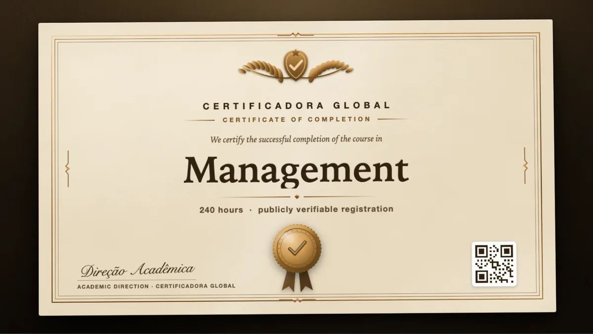 Cover of the Management course