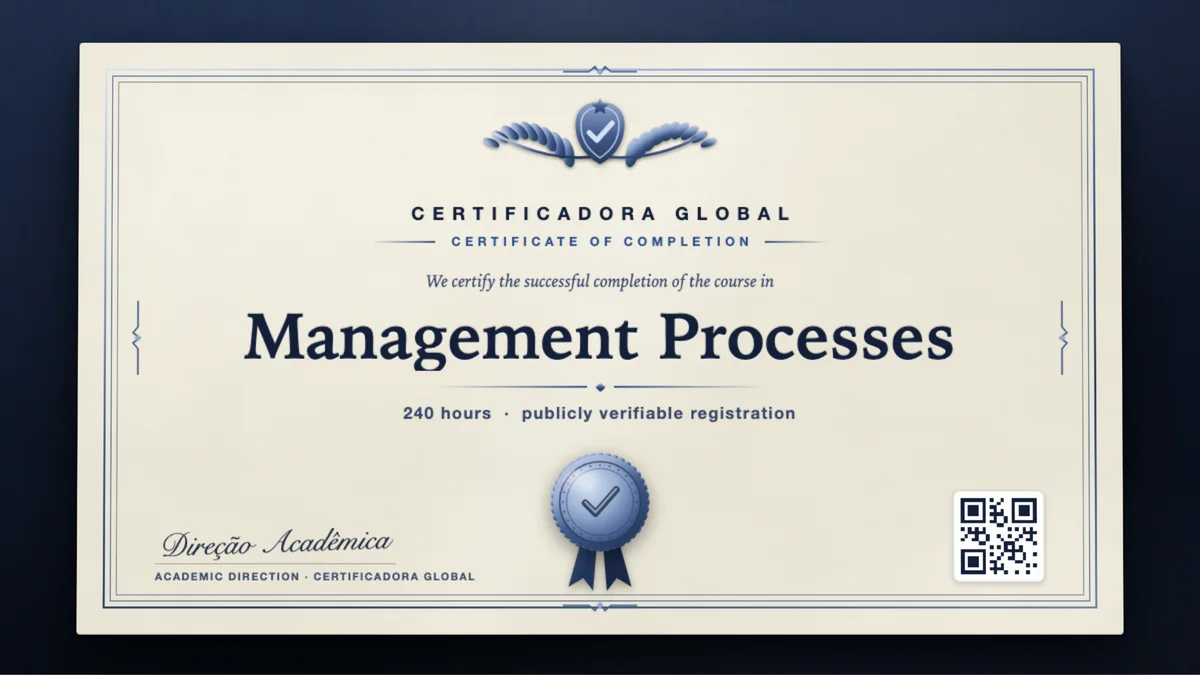 Cover of the Management Processes course