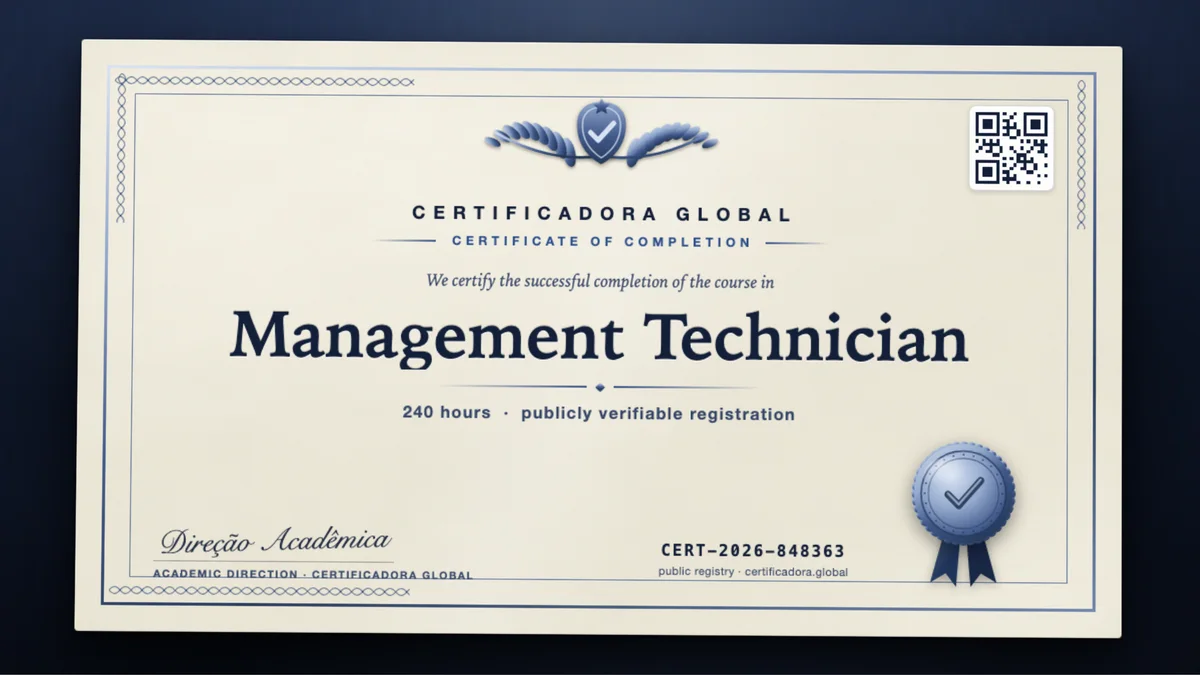 Cover of the Management Technician course
